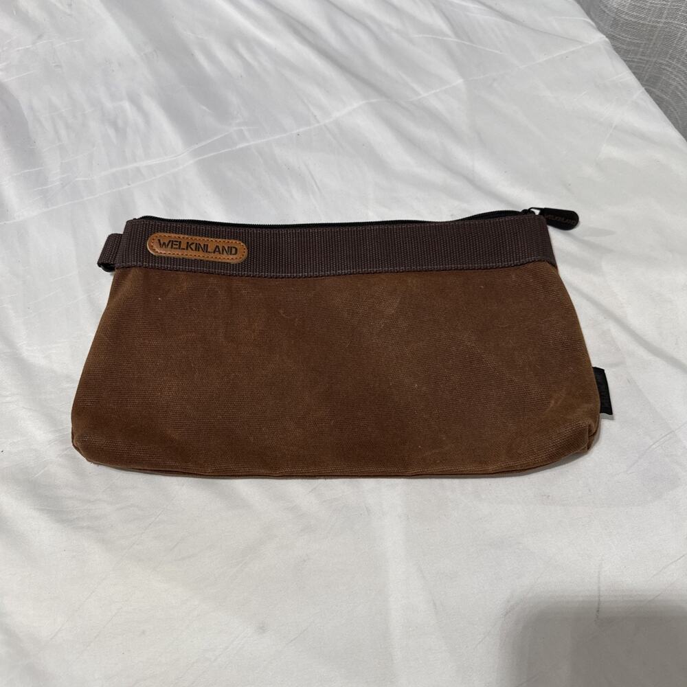 WELKINLAND Heavy-Duty Canvas Tool pouch, Tool pouch 12 Tool pouch, Waxed